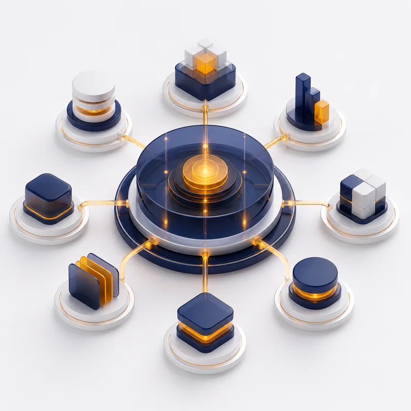A central SaaS platform connecting scalable business modules